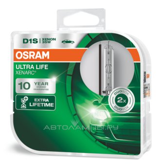 D1S 85V-35W (PK32d-2)  4350K Xenarc Ultra Life (2��.) (Osram) 66140ULT-HCB